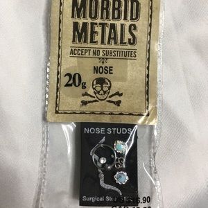Unopened set of nose rings